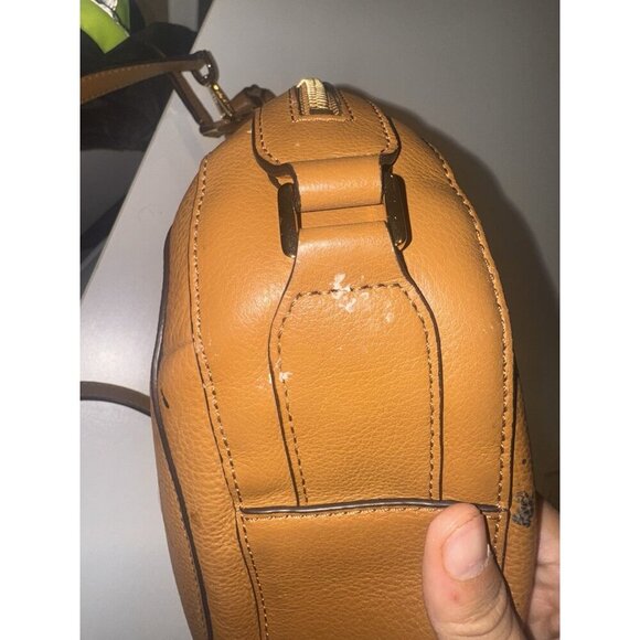 Michael Kors Julia Medium Leather Hobo Bag. -Brown -Some Flaws, See Description. - Picture 6 of 8